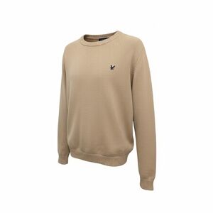 Lyle & Scott Beige Crewneck Sweater Men’s XL   Old Money Preppy Minimalist Knit